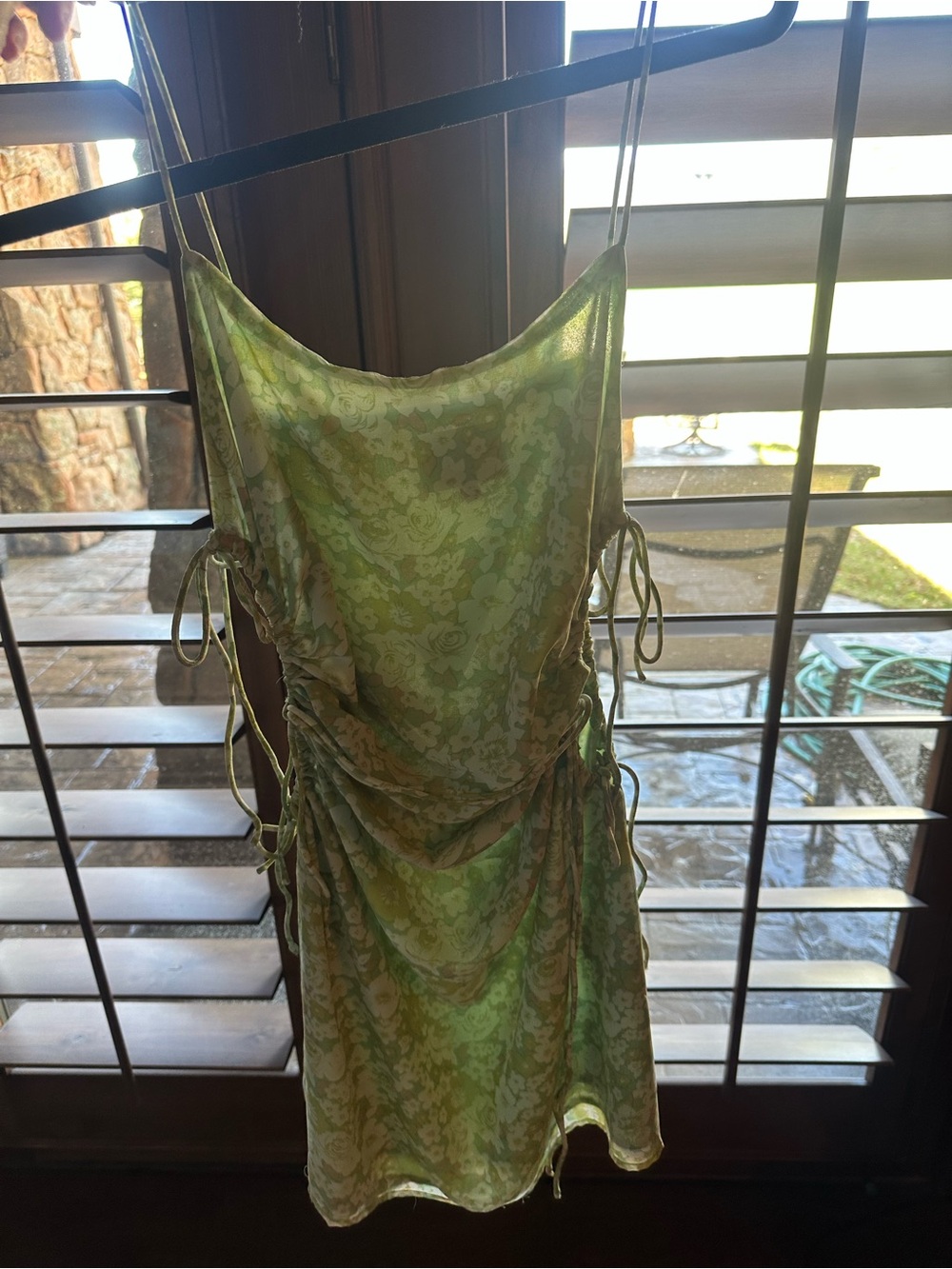 Sabo Green Floral mini dress